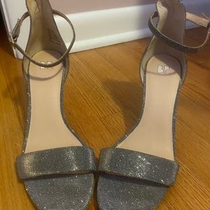 Glittery Ankle-strap High Heel Shoes